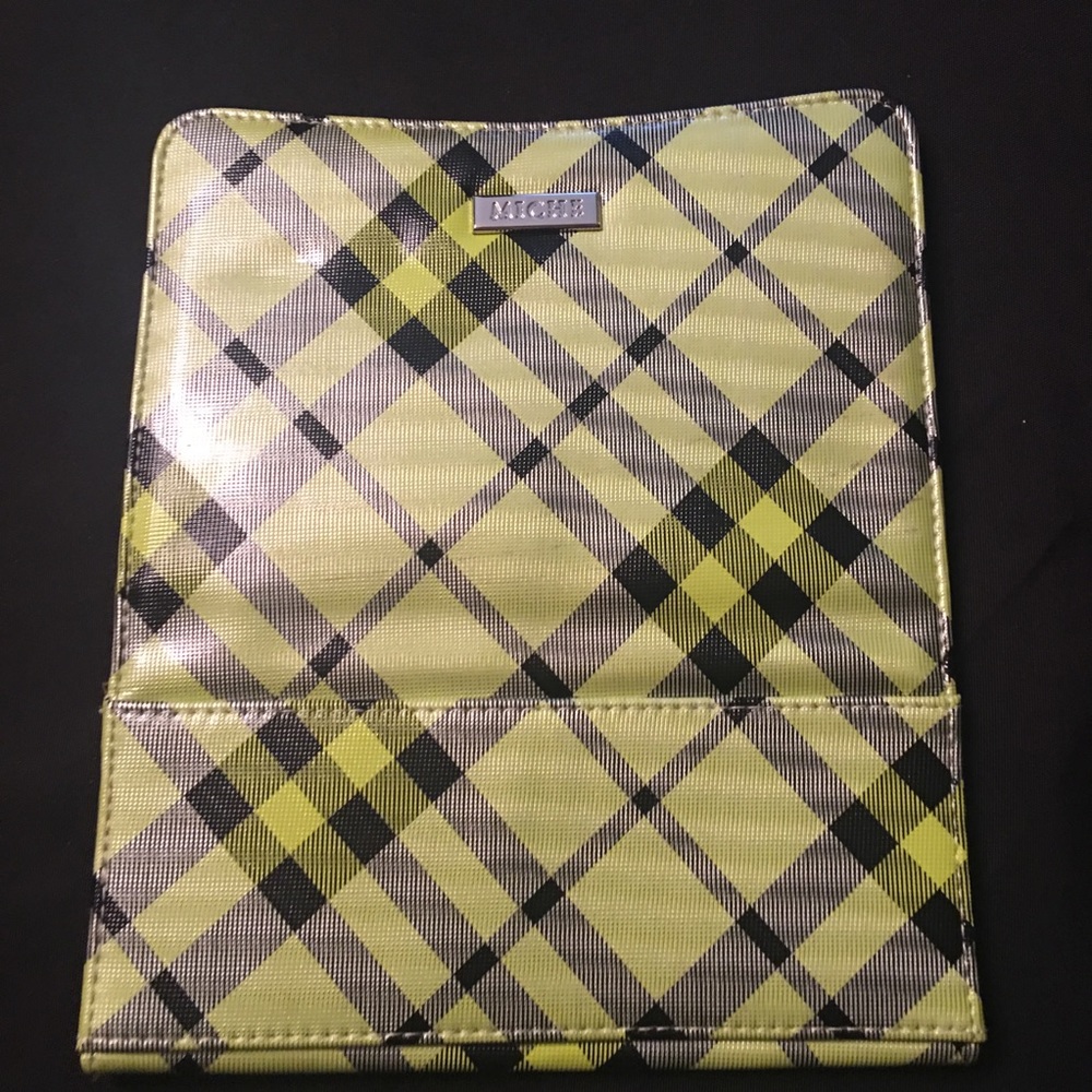 Vintage Miche petite Dora green plaid shell